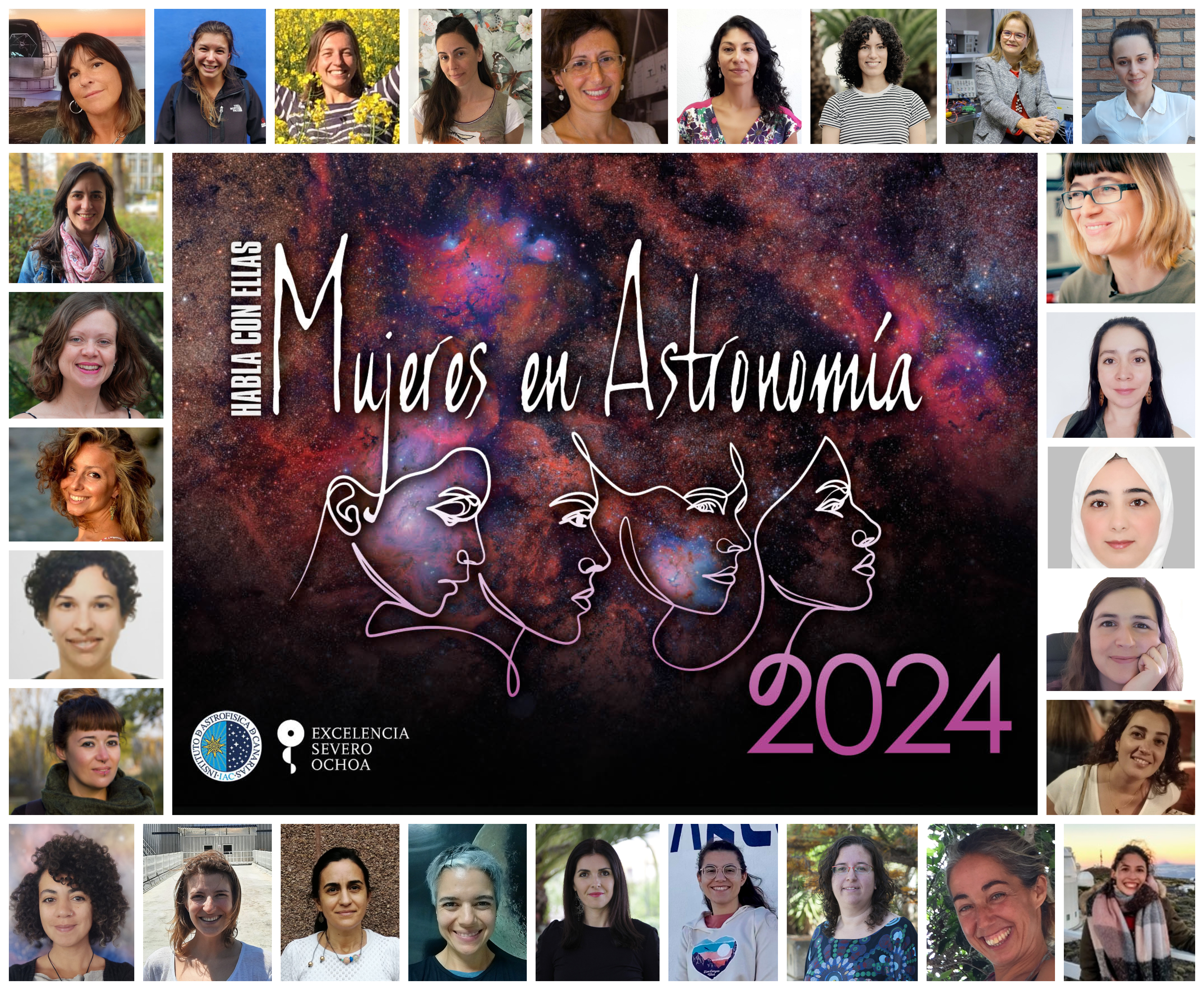 Colaboradoras de "Habla Con Ellas: Mujeres en Astronomía" 2024