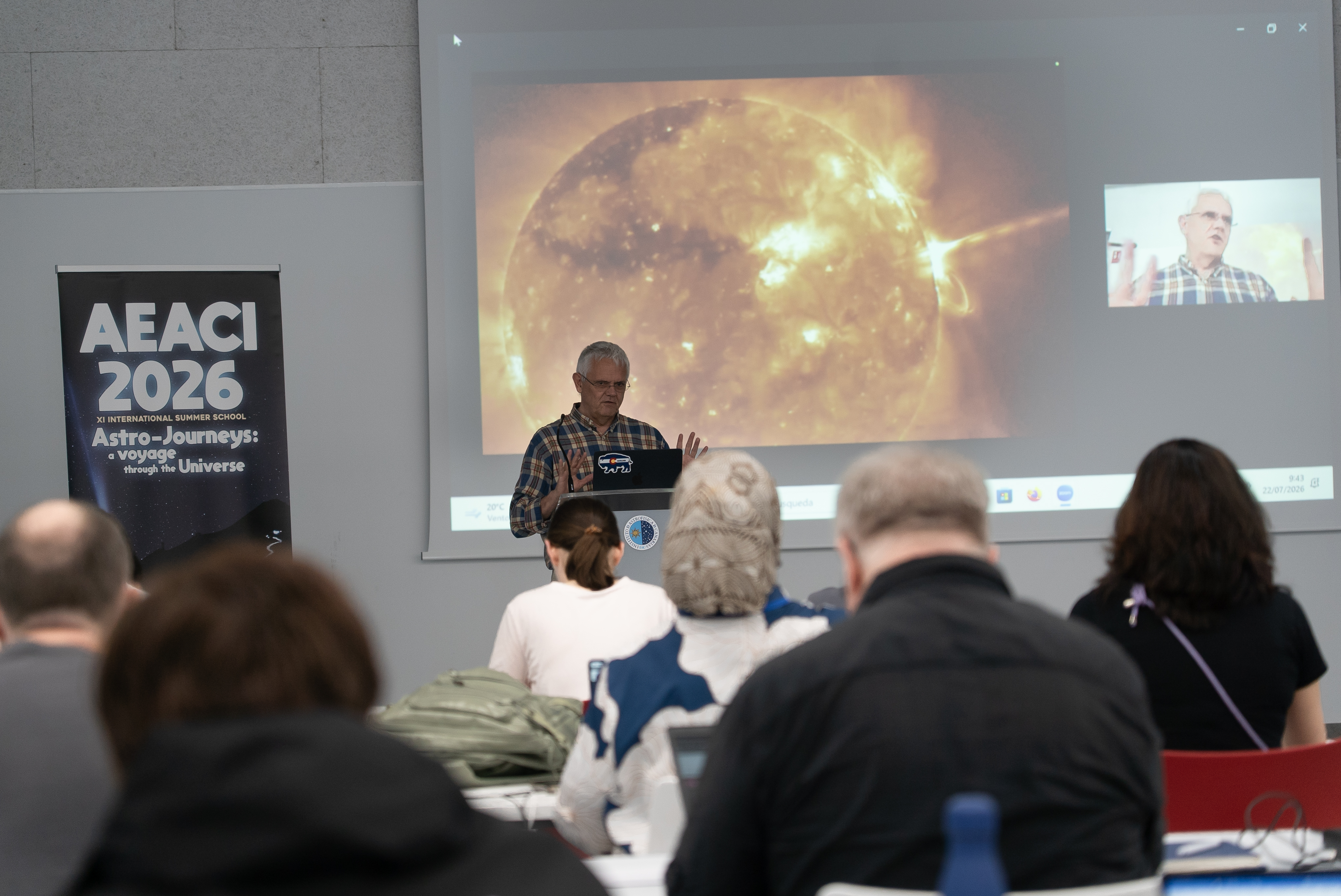 Valentín Martínez Pillet, director del IAC, durante la la XI Escuela Internacional Astronomy Education Adventure in the Canary Islands (AEACI 2026)