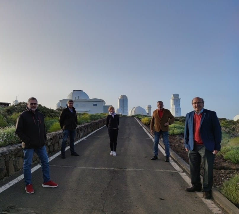 Visita de los representantes de la ULPGC al Observatorio del Teide. Crédito: IAC.