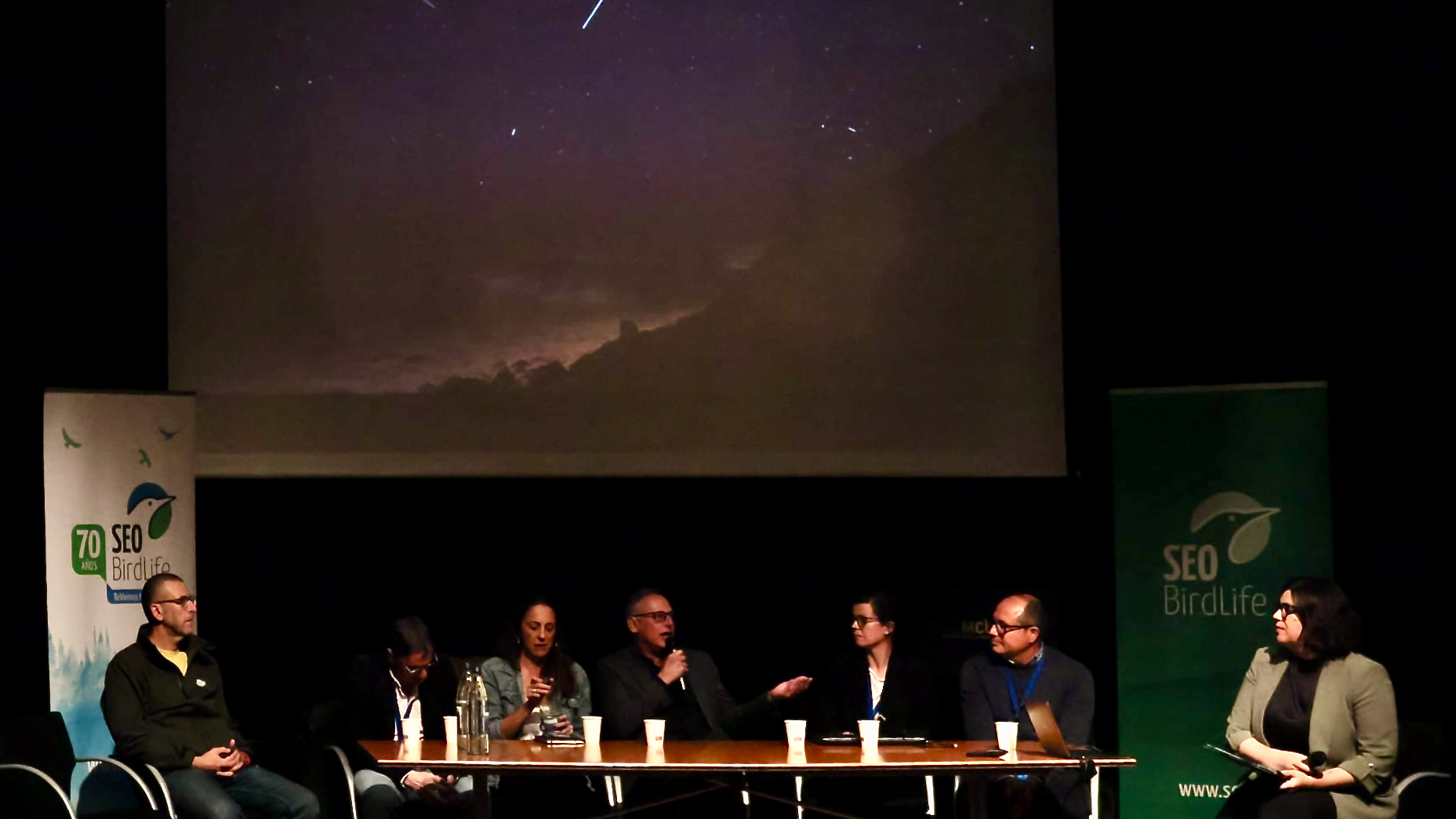 Participantes de la jornada ‘Contaminación lumínica y biodiversidad’ celebrada en el Museo de la Ciencia y el Cosmos