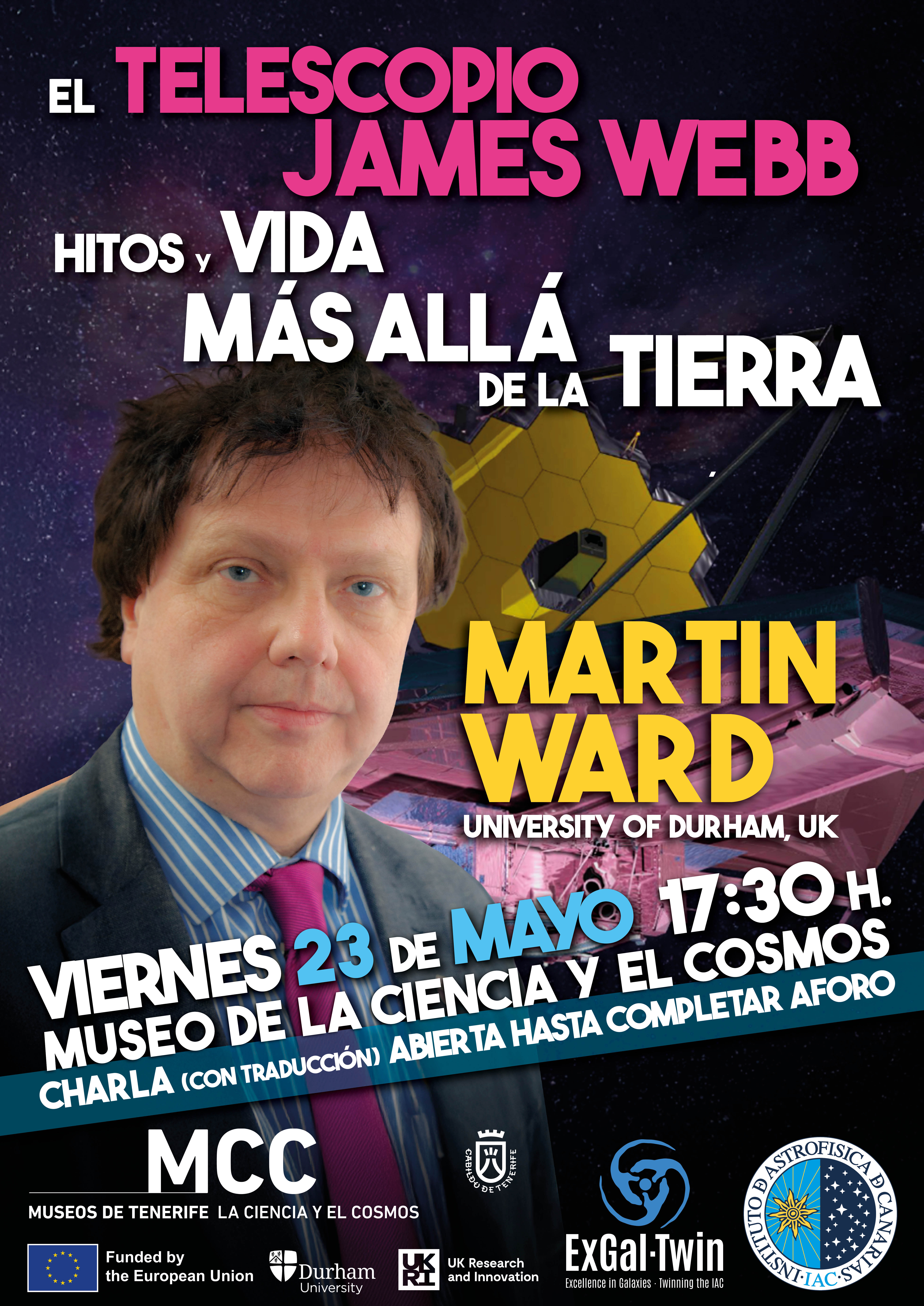 Cartel de la charla del profesor Martin Ward