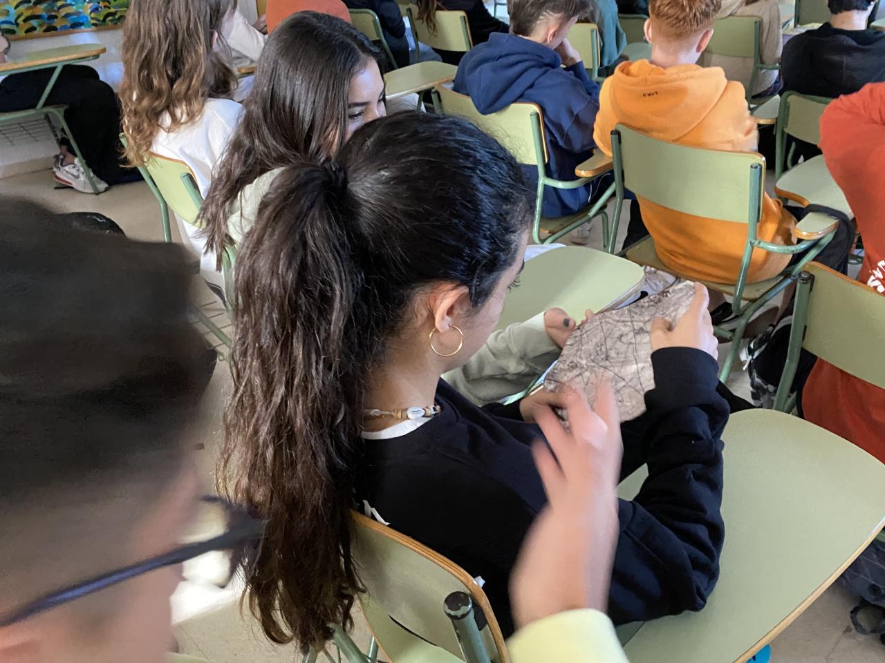 Attendees at the talk "The history of the Universe in 24 hours" at IES Santa Úrsula