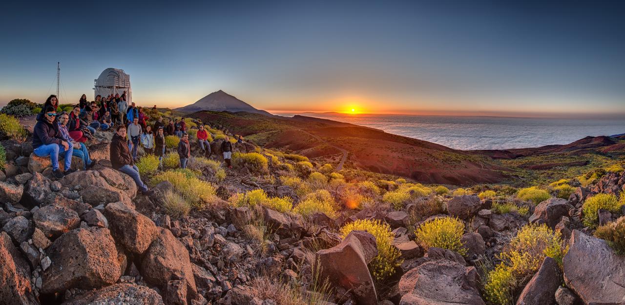 Sunset at Teide Observatory