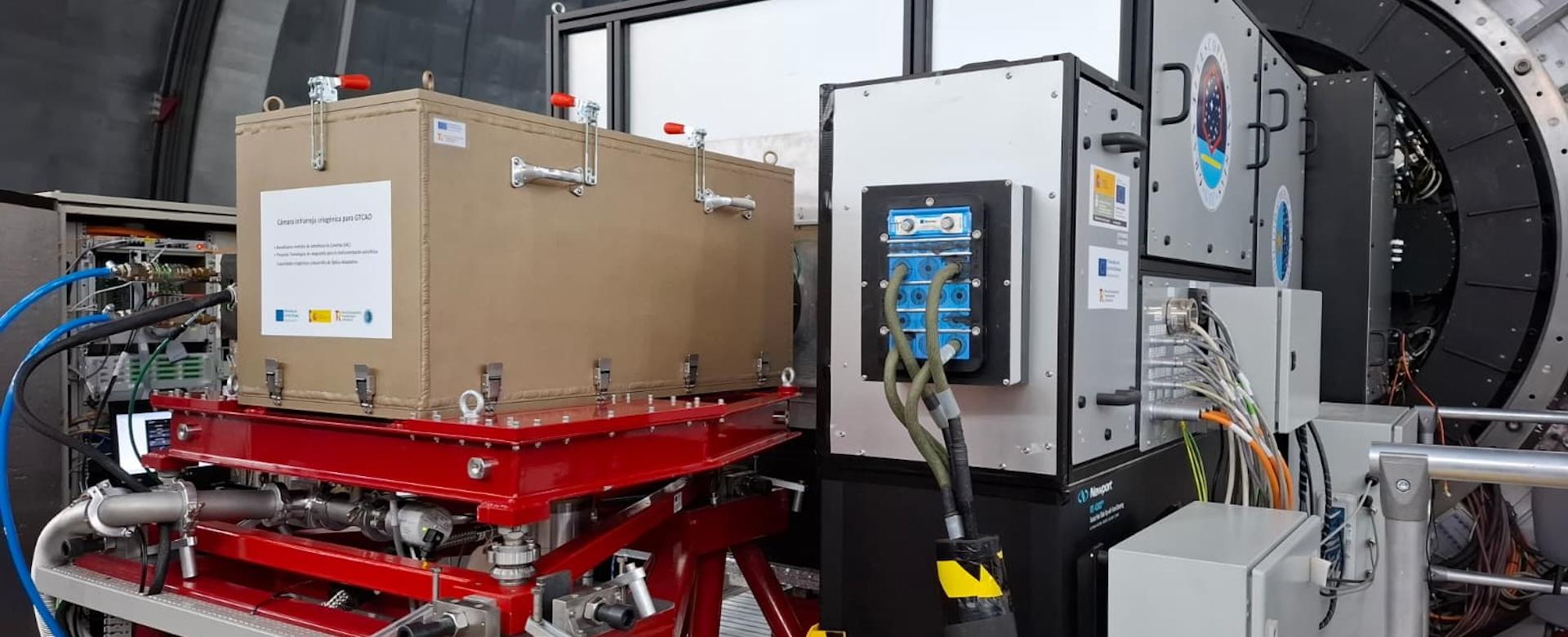 GRANCAIN instrument installed on the Gran Telescopio Canarias (GTC or Grantecan)