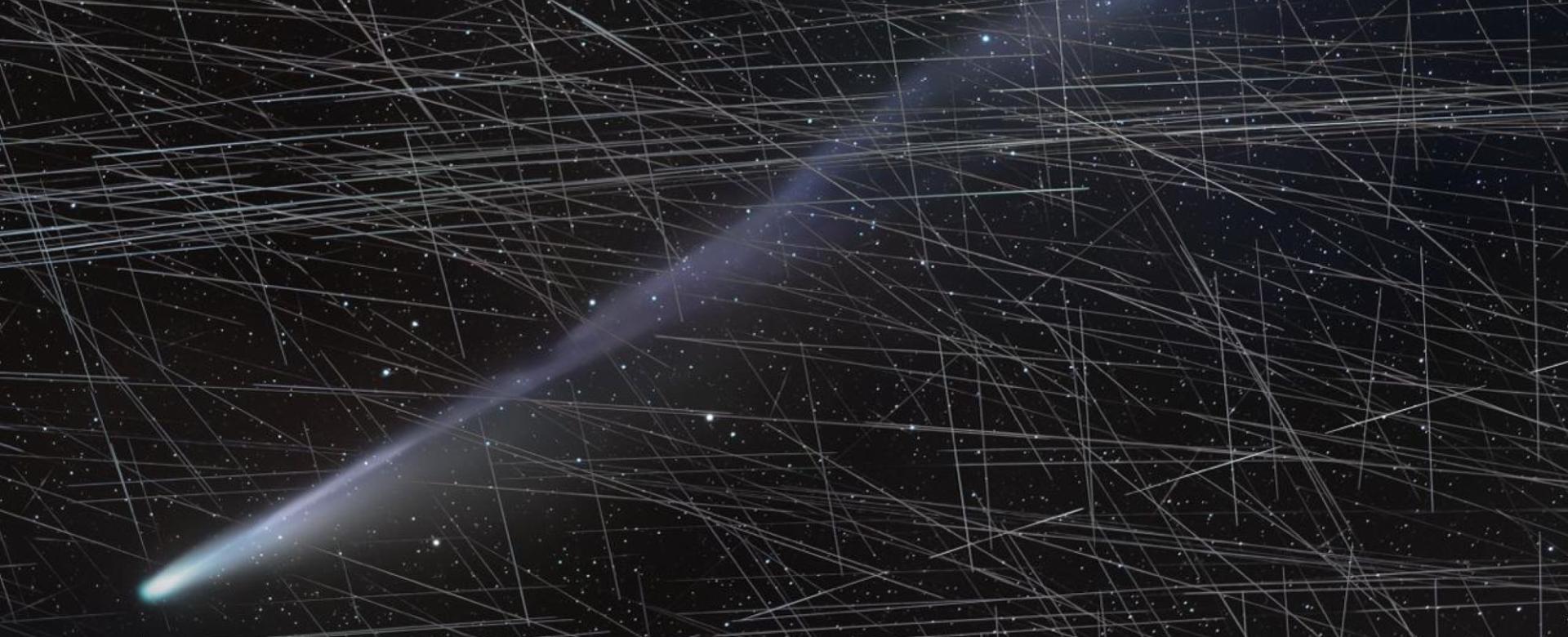 Image of Comet C/2025 A6 (Lemmon), captured on 23 October from the Teide Observatory / Daniel López and Alfred Rosenberg (IAC)