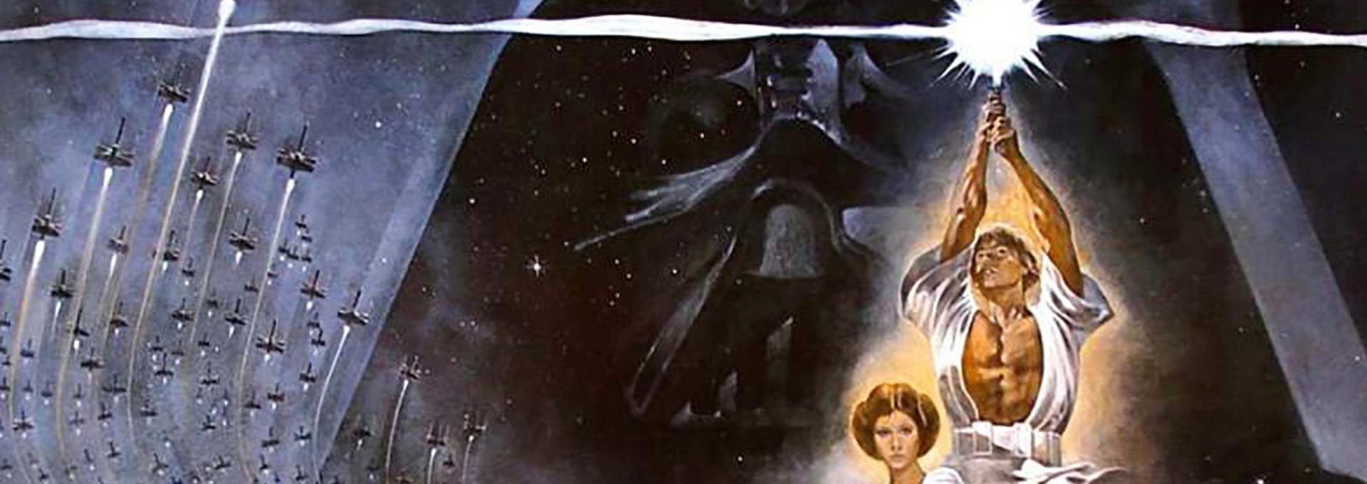Cartel de la película "La Guerra de las Galaxias" (George Lucas, 1977)