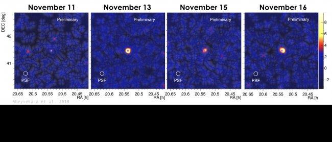 Cosmic fireworks from a new gamma-ray binary