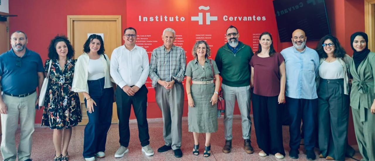 Delegación del proyecto NATE durante su presentación en el Instituto Cervantes de Rabat 