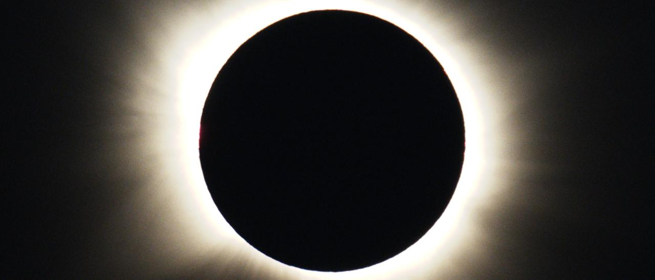 Imagen del eclipse total de Sol tomada desde Borobia (Soria) el 12 de agosto de 2026