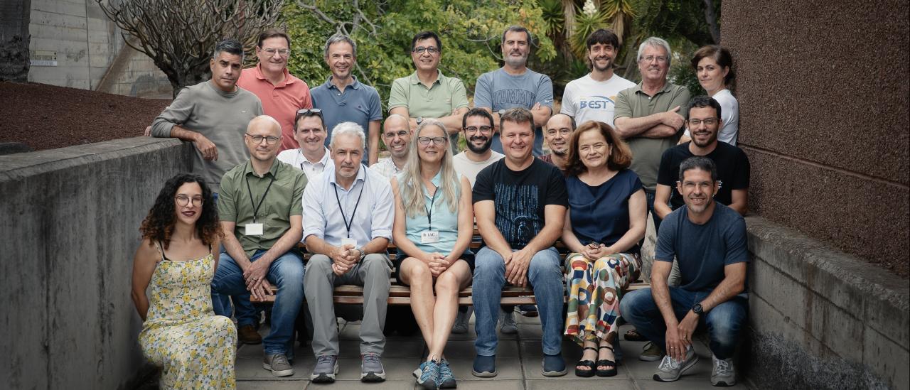 The reviewers with the EST team at the IAC headquarters in La Laguna. 