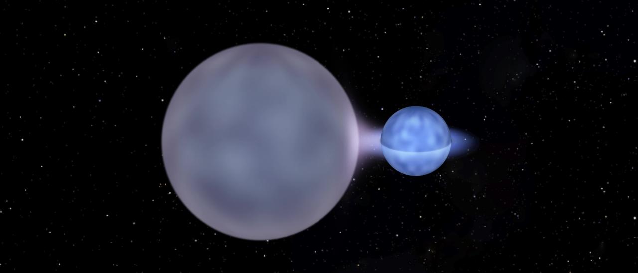 Artist’s impression of a massive binary system