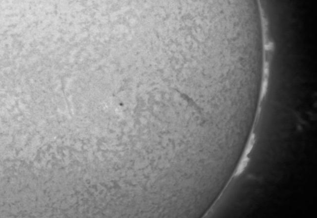 The Sun in Ha filter