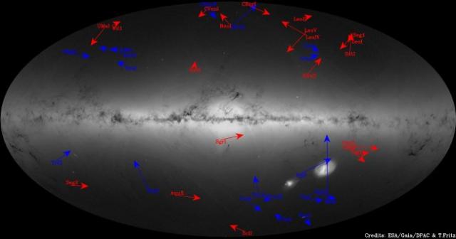 El vals de las pequeñas galaxias que rodean la Vía Láctea