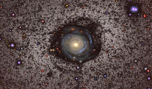 Imagen profunda de la galaxia gigante Malin 2