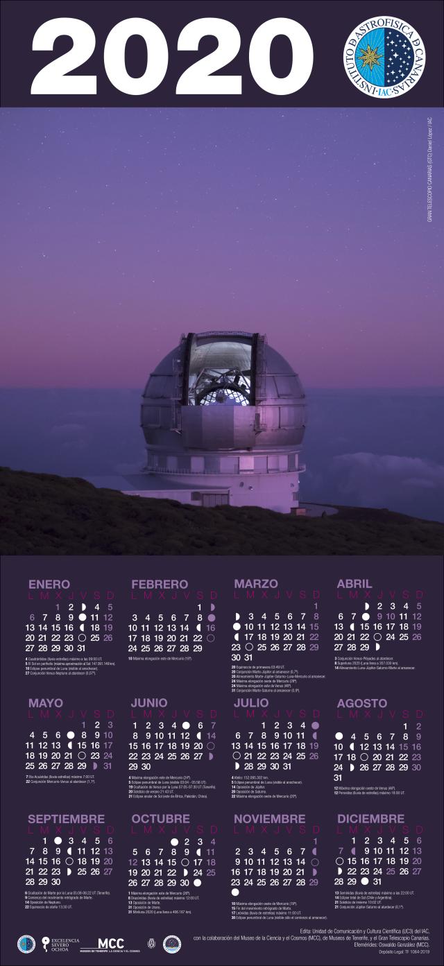 caledario 2020 cartel