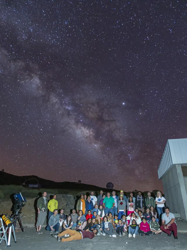 Actividades de Amanar en el Observatorio del Roque de los Muchachos, en la Palma. Actividades de Amanar en el Observatorio del Roque de los Muchachos, en la Palma.