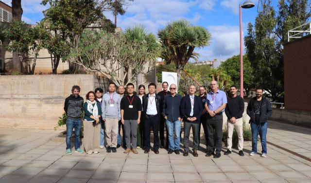 Members of the NAOC, LJMU and IAC attending the meeting about the NRT at the IAC headquarters