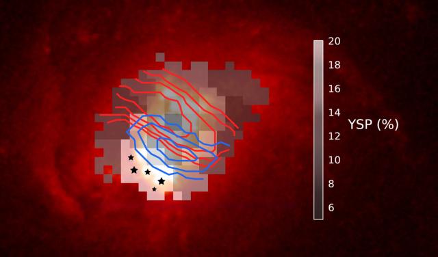El viento producido por el agujero negro supermasivo de la galaxia Markarian 34 tiene un impacto directo en la formación de nuevas estrellas