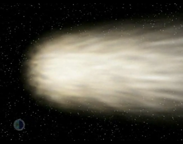 Cabeza, núcleo y superficie de un cometa