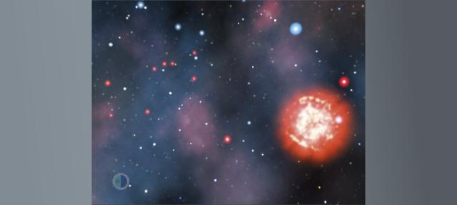 Red giant stars cluster