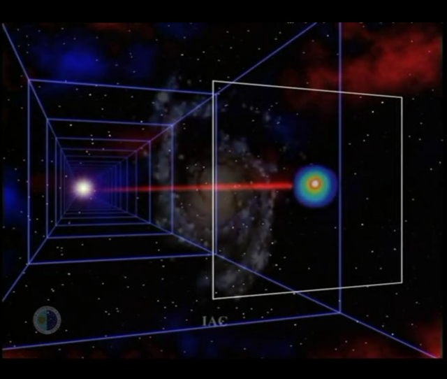 Efecto de lente gravitatoria y formación de la cruz de Einstein