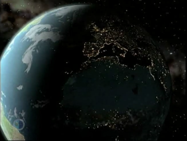 Zona nocturna de La Tierra