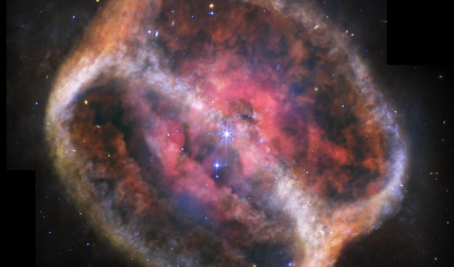 Imagen de la nebulosa planetaria NGC 1514, obtenida con el telescopio espacial James Webb