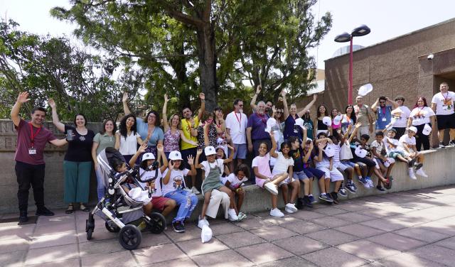 Participantes en la jornada de actividades organizadas por el IAC, ACAPS y eñ MCC en el marco del programa “Vacaciones en Paz”