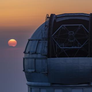 Eclipse solar desde el ORM del 14 de octubre de 2023. Créditos: Daniel López