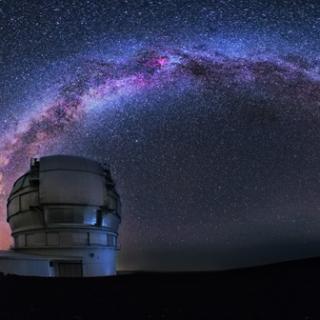 Panorámica de la Vía Láctea sobre el Gran Telescopio Canarias (GTC), en el Observatorio del Roque de los Muchachos (La Palma). Autor: Daniel López/IAC. Panorámica de la Vía Láctea sobre el Gran Telescopio Canarias (GTC), en el Observatorio del Roque de los Muchachos (La Palma). Autor: Daniel López/IAC.