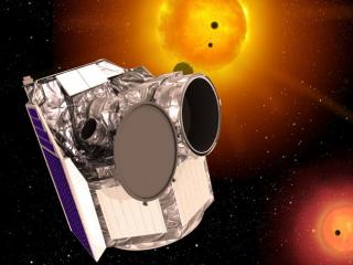 Impresión artística del telescopio espacial CHEOPS. Crédito: Agencia Espacial Europea (ESA) - C.Carreau.