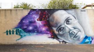 Mural elaborated by "Sabotaje al Montaje" in honor of Henrietta Leavitt in the interior parking of the Faculty of Sciences of the University of La Laguna. Credit: Elena Mora (IAC)