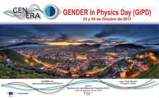 Cartel del Gender in Physics Day (GiPD). Crédito: IAC.