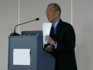 1976 Physics Nobel Laureate, Samuel Ting, at AMS Days at La Palma: Credit: Laurence Barrin.