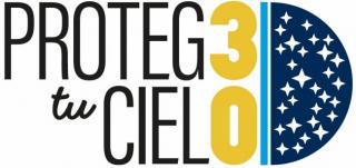 Logo de la campaña de conmemoración del 30 aniversario de la Ley del Cielo. Crédito: Gabriel Pérez Díaz, SMM (IAC). Logo de la campaña de conmemoración del 30 aniversario de la Ley del Cielo. Crédito: Gabriel Pérez Díaz, SMM (IAC).
