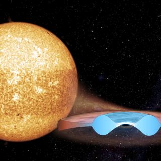Artist’s impression of MAXI J0637−430 during an eruption