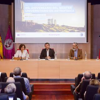 Acto de celebración del vigésimo aniversario del Máster en Astrofísica de la ULL