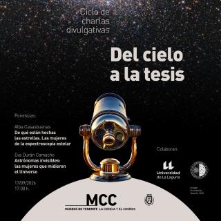 Cartel del cielo a la tesis del próximo 17 de septiembre / IAC