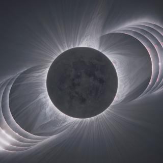 Imagen de un eclipse total de Sol 