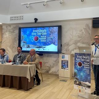 Momento del acto de bienvenida del congreso “Brown dwarfs keep their cool. 30 years of substellar science”, celebrado en La Gomera del 1 al 5 de septiembre de 2025 
