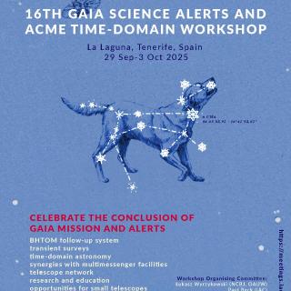 Poster for the 16th Gaia Science Alerts and ACME Time-Domainel workshops
