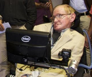Stephen Hawking, en el IAC en 2014. Crédito: Luis Chinarro (IAC). 8459
