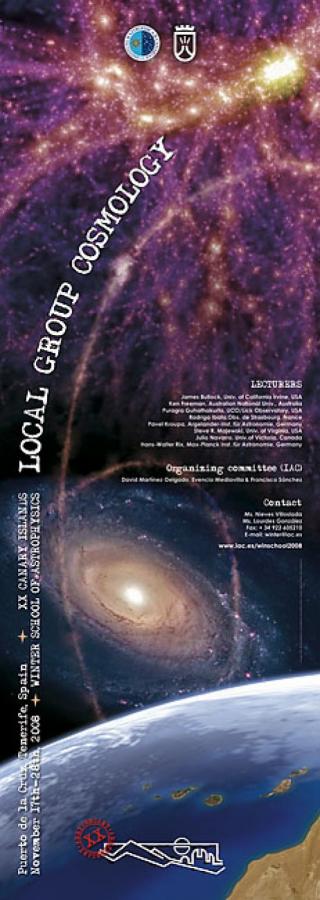 Cartel de la XX Canary Islands Winter School of Astrophysics.Crédito: IAC. 8069