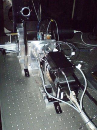 Picture of GHαFaS interferometer taken once the instrument is assembled in the Nasmyth focuss of the WHT, in La Palma. Picture of GHαFaS interferometer taken once the instrument is assembled in the Nasmyth focuss of the WHT, in La Palma.
