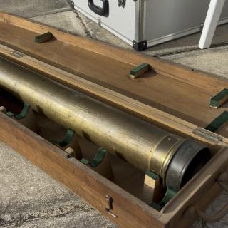 Telescopio 'Breton Frères, Paris' utilizado en Palencia durante el histórico eclipse solar total de 1905 y restaurado en el IAC para su uso en el eclipse del 12 de agosto de 2026